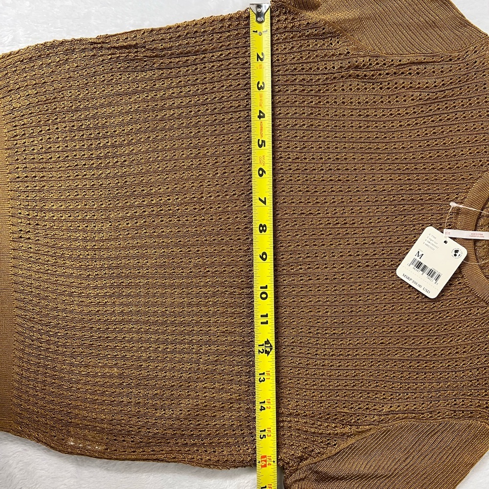 NWT-Free People H2O Crew Pullover Sweater Tiger Eye-M & L also in Black & Jade - Picture 3 of 12